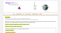 Desktop Screenshot of miraclemineral.co.nz